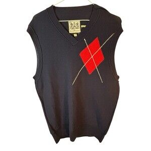 Juicy Couture Argyle Lambswool Sweater Vest M – Y2K City Boy Vintage Preppy